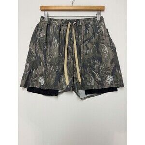 Darc Sport 716/1000 Shorts Mens Large Camo Mesh Wolves Athletic Performance
